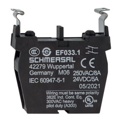 Schmersal 101006544 Contact Element 2NO Thermoplastic Screw Terminal