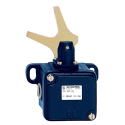 Schmersal 101059651 Medium-Duty Position Switch Fork Roller Lever NC Grey Cast Iron Galvanized Silver Contact