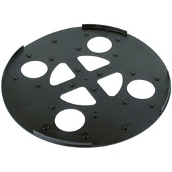 DEHN 102050 Concrete Base Plate 370mm 37mm W 1mm D 37mm H EVA Plastic Black