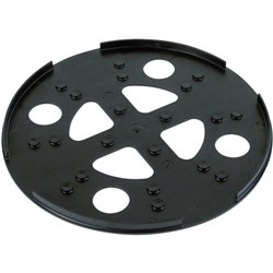 DEHN 102060 Concrete Base Plate 280mm 28mm W 1mm D 28mm H EVA Plastic Black
