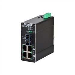 Red Lion 105FX-ST Unmanaged Industrial Ethernet Switch (4) 10/100 Base-TX (1) 100 Base-FX -Port