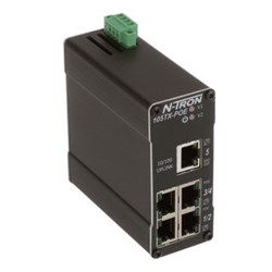 Red Lion 105TX-POE-MDR Industrial PoE Ethernet Switch 5 DIN Rail Mount