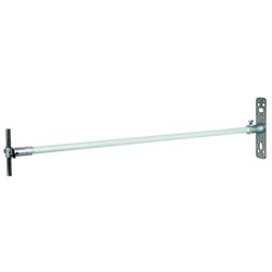 DEHN 106105 ISO Spacer W/Fixing Plate 1030mm L 17mm W 4mm D 105mm H Stainless Steel RAL 7035 Grey