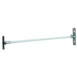 DEHN 106115 ISO Spacer W/Fixing Plate 530mm L 17mm W 4mm D 56mm H Stainless Steel RAL 7035 Grey