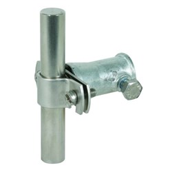 DEHN 106129 Conductor Holder Screw Clamp Mount 6mm W 3mm D 7mm H M6 x 14mm M8 x 12mm Die Cast Zinc