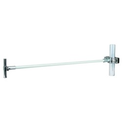 DEHN 106225 ISO Spacer W/Pipe Clamp 530mm L 12mm W 4mm D 61mm H Stainless Steel RAL 7035 Grey