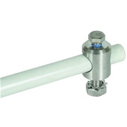 DEHN 106309 Fixing Bolt W/Screw Nut and Toothed Lock Washer 3mm W 6mm H M8 x 12mm Stainless Steel