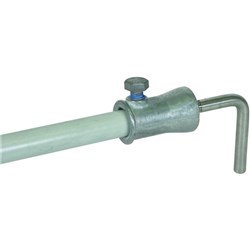 DEHN 106341 90 deg Fixing Adapter W/Socket 8mm 7mm W 3mm D 9mm H Die Cast Zinc 304 Stainless Steel