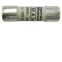 Mersen 10G005 Fuse Link 0.5A 500VAC Cylindrical Ferrule 10mm Dia x 38mm L 120kA Ceramic gG
