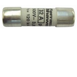 Mersen 10G005 Fuse Link 0.5A 500VAC Cylindrical Ferrule 10mm Dia x 38mm L 120kA Ceramic gG
