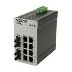 Red Lion 110FX2-ST Industrial Ethernet Unmanaged Switch (8) 10/100 Base-TX RJ45 (2) 100 Base-FX -Port