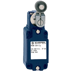 Schmersal 131160613 Position Switch Roller Lever 1NO-1NC 40mm W Die Cast Light Alloy Painted Silver Contact