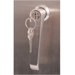IPD 200-9437-CL001 Additional Door Lock Keyed Lock Chrome Plated For: Door Locking Chrome Coated