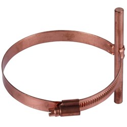 DEHN 200087 Conductor Holder 7mm Grip Clamp Mount 12mm W 1mm D 12mm H Stainless Steel