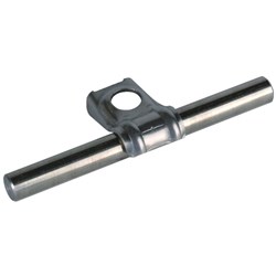 DEHN 202169 Single Screw Clamp W/Cleat 2mm W 1mm D 3mm H 304 Stainless Steel