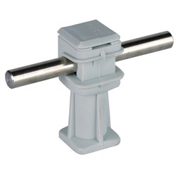 DEHN 204004 Conductor Holder Snap Clamp Mount 36mm L 3mm W 5mm H M8 Plastic RAL 7035 Grey