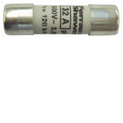 Mersen 22G06 Fuse Link 6A 690VAC Cylindrical Ferrule 22mm Dia x 58mm L 120kA Ceramic gG