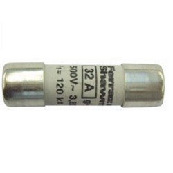Mersen 22G16 Fuse Link 16A 690VAC Cylindrical Ferrule 22mm Dia x 58mm L 120kA Ceramic gG