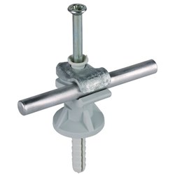 DEHN 250000 Conductor Holder Screw Clamp Mount 30mm L 3mm W 11mm H Plastic RAL 7035 Grey