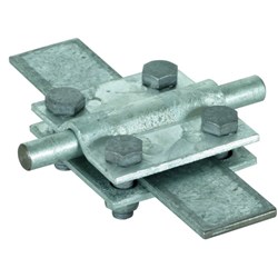 DEHN 318201 Cross Unit Without Intermediate Plate M8 x 25mm Screw 60mm W 3mm D 60mm H Steel