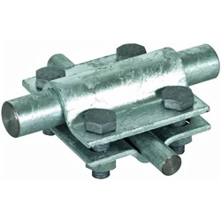 DEHN 318252 Cross Unit Without Intermediate Plate M8 x 25mm Screw 60mm W 3mm D 60mm H Steel