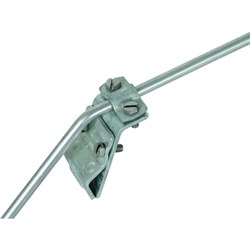 DEHN 338000 Gutter Clamp W/Twin Screw Cleat 7-10mm M6 x 16mm M6 x 10mm Screw Steel