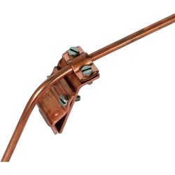 DEHN 338007 Gutter Clamp W/Twin Screw Cleat 7-10mm M6 x 16mm M6 x 10mm Screw Copper