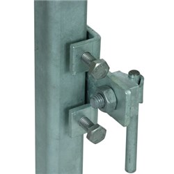 DEHN 372250 Horizontal Connection Clamp W/KS Connector 18-35mm M8 x 25mm Screw Steel