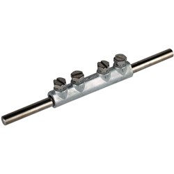 DEHN 385203 Connecting Sleeve M6 x 10mm Screw 2mm W 1mm D 8mm H M6 x 12mm Die Cast Zinc