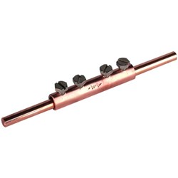 DEHN 385207 Connecting Sleeve M6 x 8mm Screw 2mm W 1mm D 8mm H M6 x 8mm Copper