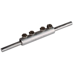 DEHN 385213 Connecting Sleeve M6 x 8mm Screw 3mm W 2mm D 8mm H M6 x 8mm Aluminium