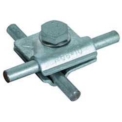 DEHN 390550 MV Clamp W/Hexagon Screw and Spring Washer 8-10mm M10 x 30mm Screw Steel