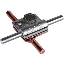 DEHN 390657 MV Clamp W/Hexagon Screw 8-10mm M10 x 30mm Screw Aluminium Copper