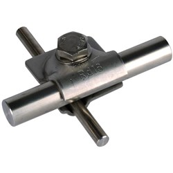 DEHN 392059 MV Clamp W/Hexagon Screw and Spring Washer 8-10mm 16mm M10 x 40mm Screw Stainless Steel