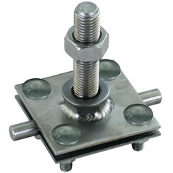 DEHN 478150 Connection Clamp W/Threaded Bolt 7-10mm 30-40mm M16 x 65mm M8 x 25mm Screw 316 Stainless Steel