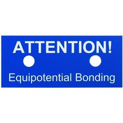 DEHN 480599 Instruction Plate 38mm 70mm W 1mm D 30mm H Plastic