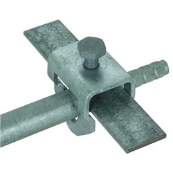 DEHN 630120 Single-Screw Connection Clamp 10mm 30 x 4mm M10 x 25mm Screw Steel