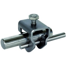 DEHN 630129 Single-Screw Connection Clamp 10mm 30 x 4mm M10 x 25mm Screw Stainless Steel