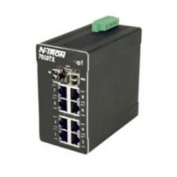 Red Lion 7010TX Industrial Ethernet Switch 8 x 10/100 Base-TX RJ45 2 x Gigabit SFP (Optional) -Port 10-49VDC