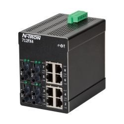 Red Lion 712FX4-ST Industrial Ethernet Switch 30VDC