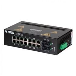 Red Lion 716FX2-SC Managed Industrial Ethernet Switch 14 x 10/100 Base-TX RJ45 2 x 100 Base-FX -Port 10-30VDC