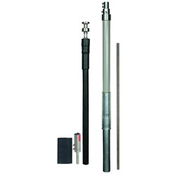 DEHN 819326 Supporting Tube 1000mm L Stainless Steel Black