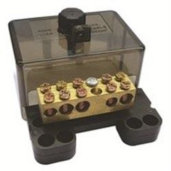 IPD A100/5 Enclosure Neutral Link 100 A 5 Black 3x25mm, 2x16mm