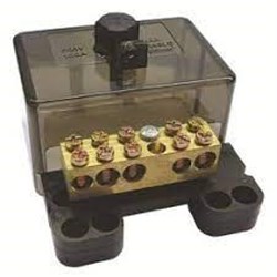 IPD A100/7 Enclosure Neutral Link 100 A 7 Black (4) 16 sq-mm (3) 25 sq-mm