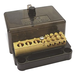 IPD A100/7FB Enclosure Neutral Link 100 A 7 Black (4) 16 sq-mm (3) 35 sq-mm