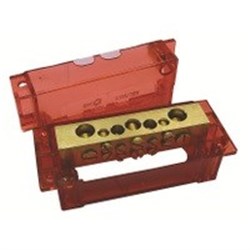 IPD A165/7BW Back Wired Enclosure Neutral Link 165 A 7 Black