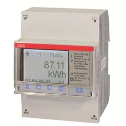 ABB A41-412-100 Electricity Meter 80A 1PH 2 Digital Inputs/Outputs I/OPulse Gold