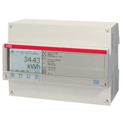 ABB A43 ADVANCED DIN-RAIL METER 'STEEL', M-BUS, THREE-PHASE, 80A, 4P, IP20 A43-113-100