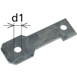 DEHN ABEXFSIF3G14 Flat Connection Bracket 14mm Hot Dip Galvanized Steel