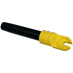 DEHN ADZK25200 Adapter W/Gear Coupling 25mm 200mm L 4mm W 20mm H Plastic Yellow
